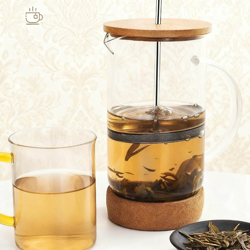 French Press Glass - 350-1000ML French Press Coffee Maker Stainless