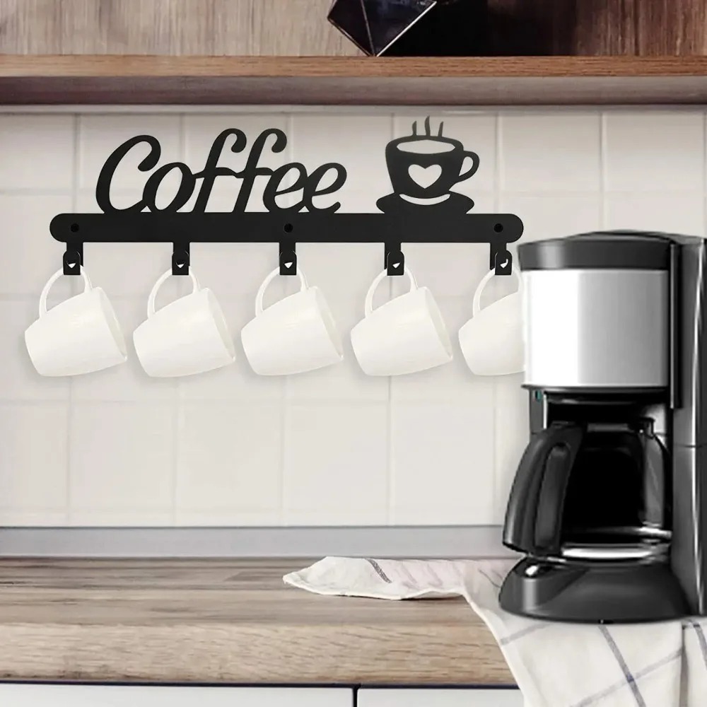 Metal Wall Mounted Coffee Mug  - огляд і ціна Coffee Tea Holder