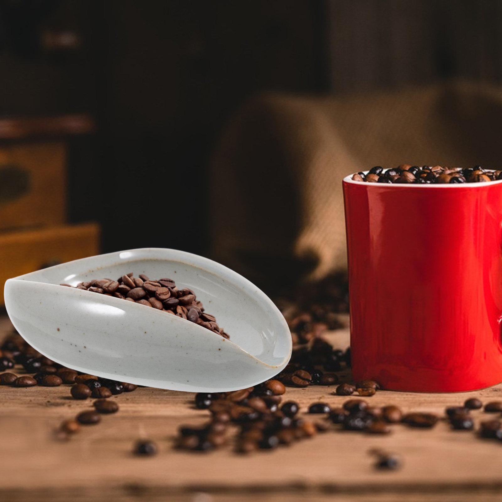 Ceramic Coffee Bean Dosing Tra - огляд і ціна Coffee Tea And Leaf