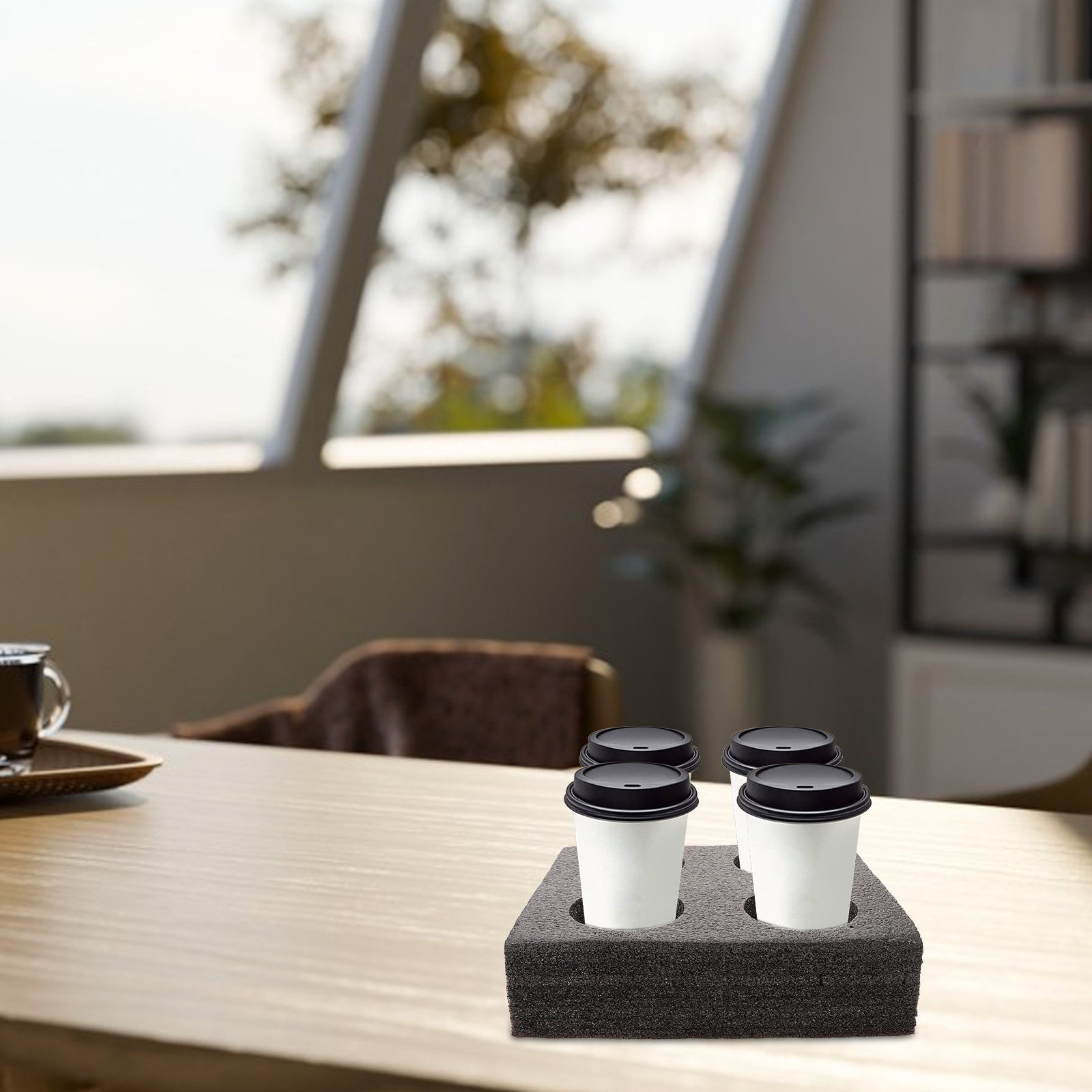 Multi-Hole Cup Carrier Tray fo - огляд і ціна Coffee Tea Holder