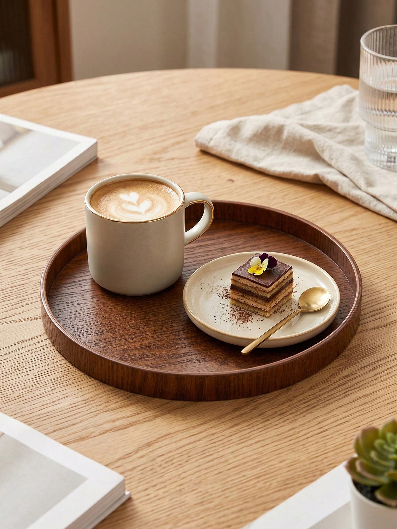 1pc/3pcs Natural Wooden Servin - огляд і ціна Coffee Tea Organizer