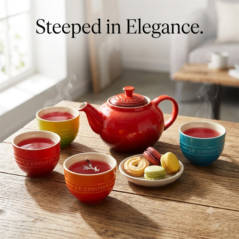 5 Set Le Creuset Chip-Resistan - огляд і ціна Coffee Tea Organizer