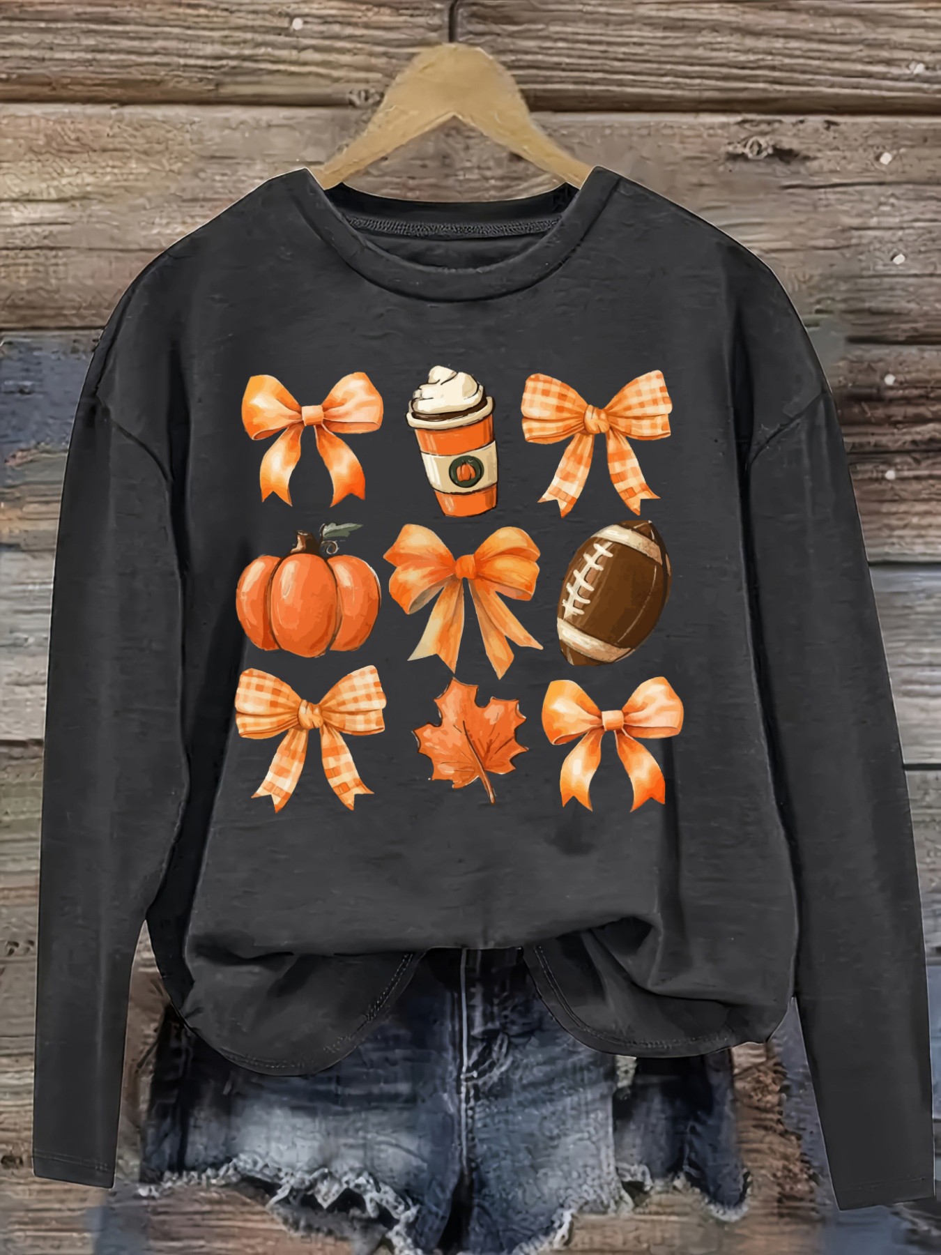 Women's Casual Long Sleeve Cre - огляд і ціна Coffee & Tea Haus