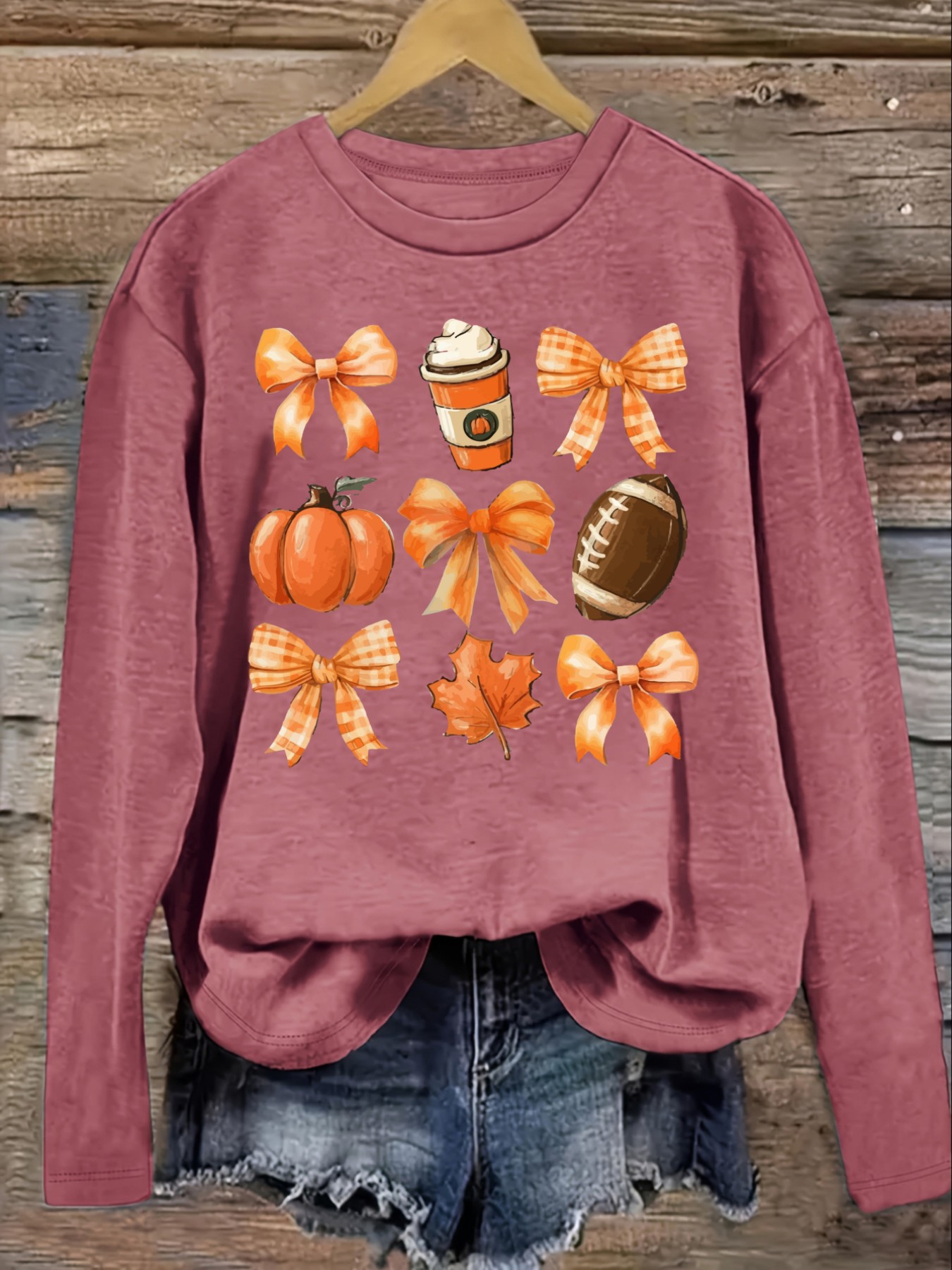 Women's Casual Long Sleeve Cre - огляд і ціна Coffee & Tea Haus