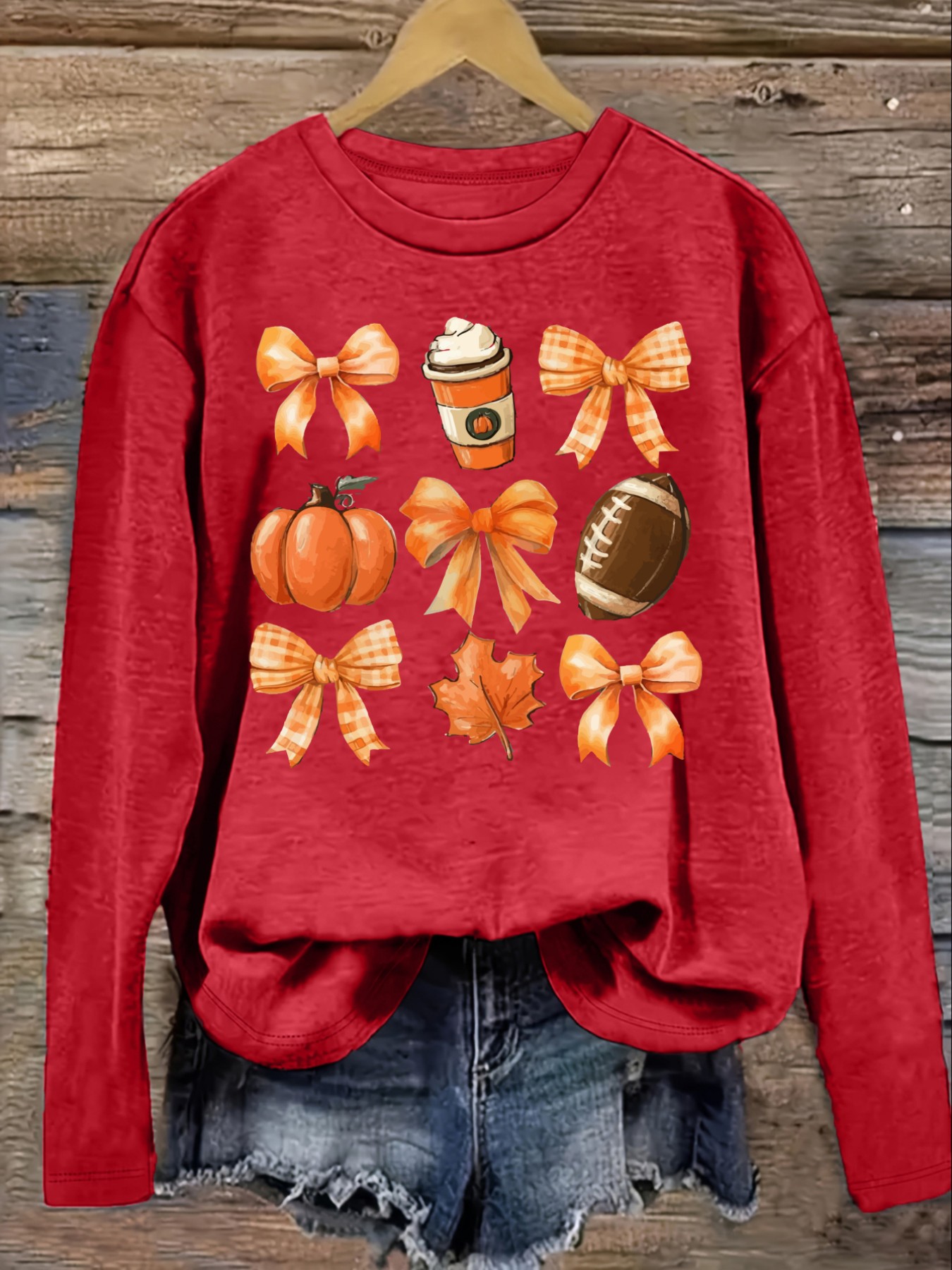 Women's Casual Long Sleeve Cre - огляд і ціна Coffee & Tea Haus