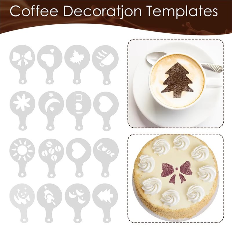 ABMH-Versatile Coffee Latte Ar - огляд і ціна Coffee Stencil Art