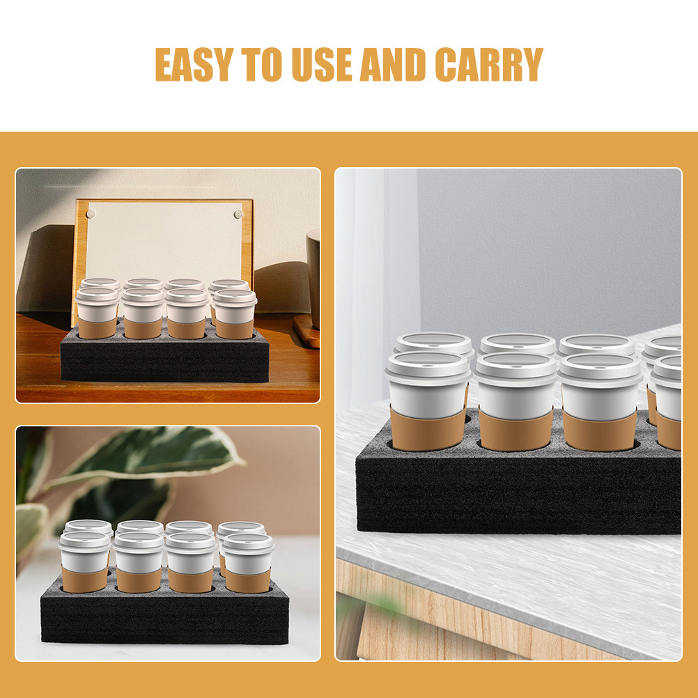 3Pcs Compact Drink Tray Carrie - огляд і ціна Coffee Tea Holder