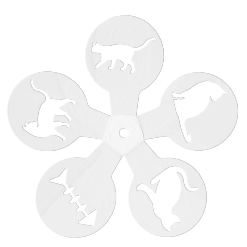 5Pcs DIY Coffee Latte Art Sten - огляд і ціна Coffee Stencil Art