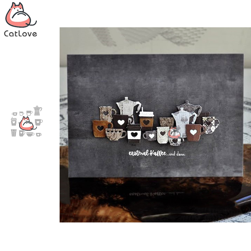 Catlove Coffee Cup Metal Cutti - огляд і ціна Coffee Stencil Art