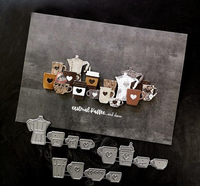 Catlove Coffee Cup Metal Cutti - огляд і ціна Coffee Stencil Art