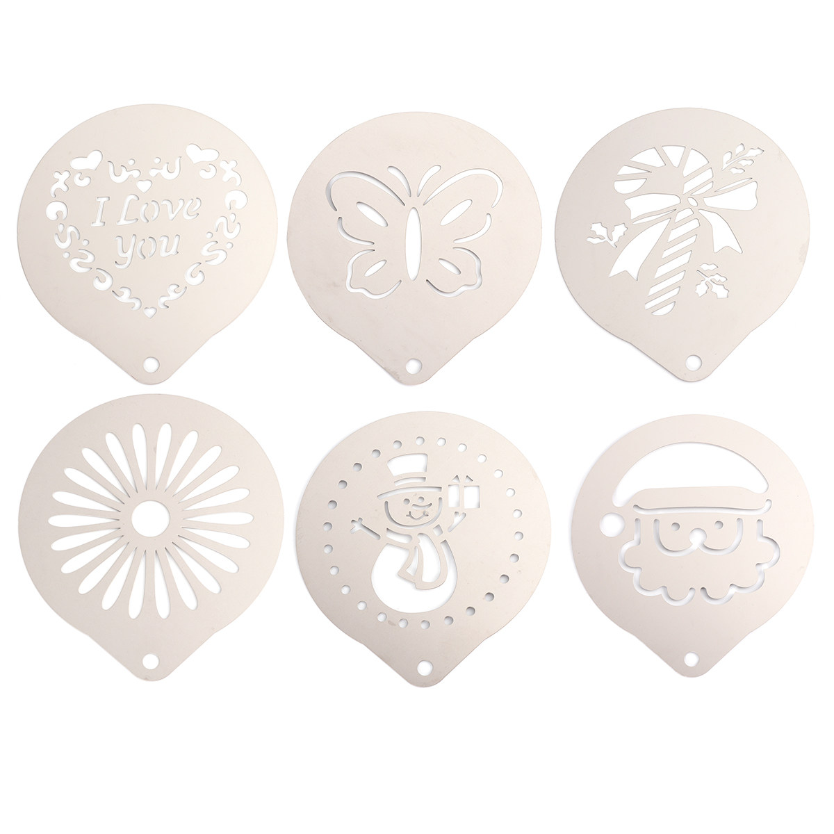 1Set Coffee Stencils Stainless - огляд і ціна Coffee Stencil Art
