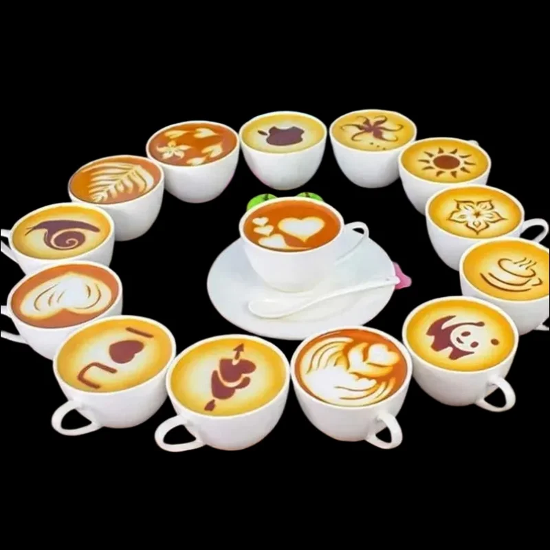 16Pcs/Set Coffee Mold Latte Ca - огляд і ціна Coffee Stencil Art