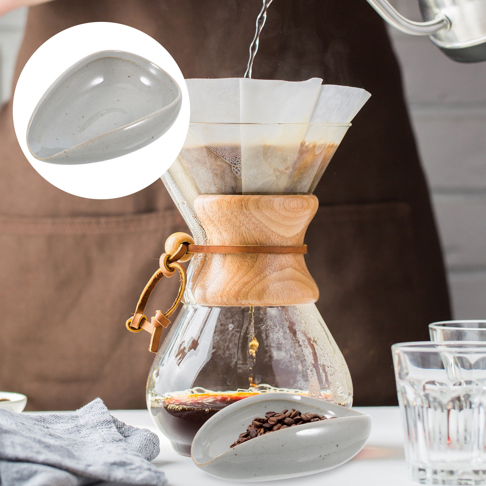 Ceramic Coffee Bean Tray Dosin - огляд і ціна Coffee Tea And Leaf