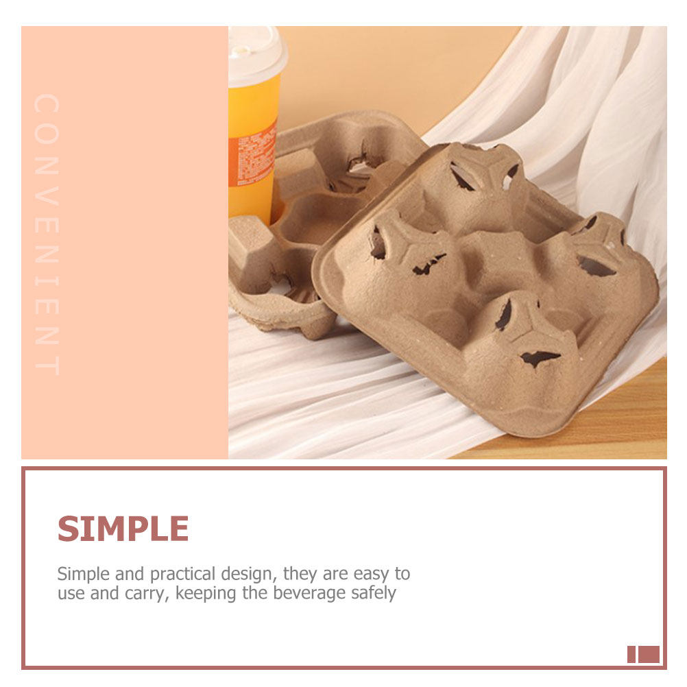 25Pcs Four-Cup Paper Pulp Hold - огляд і ціна Coffee Tea Holder