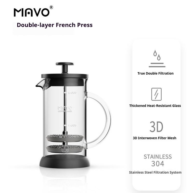 MAVO French Press Coffee Maker - огляд і ціна French Press Glass