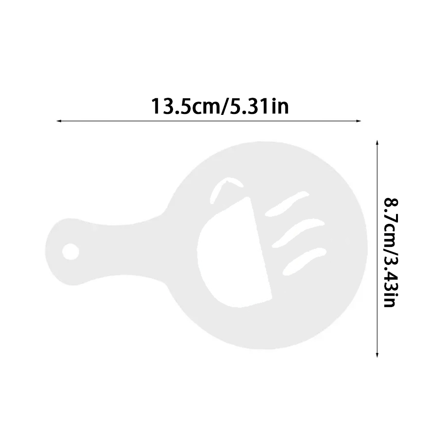 16pcs Coffee Latte Art Stencil - огляд і ціна Coffee Stencil Art