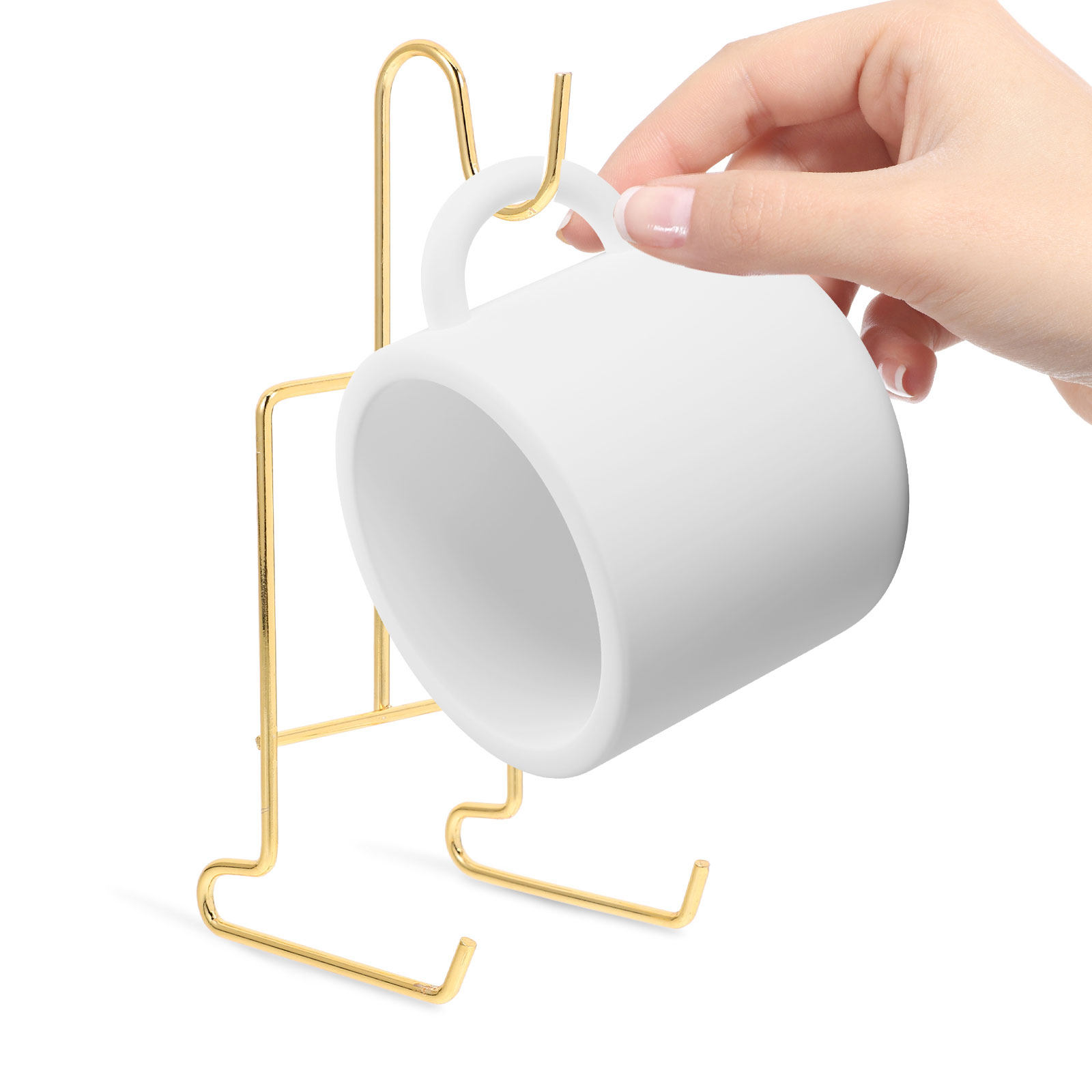 6Pcs Tea Cup Display Stand Met - огляд і ціна Coffee Tea Holder