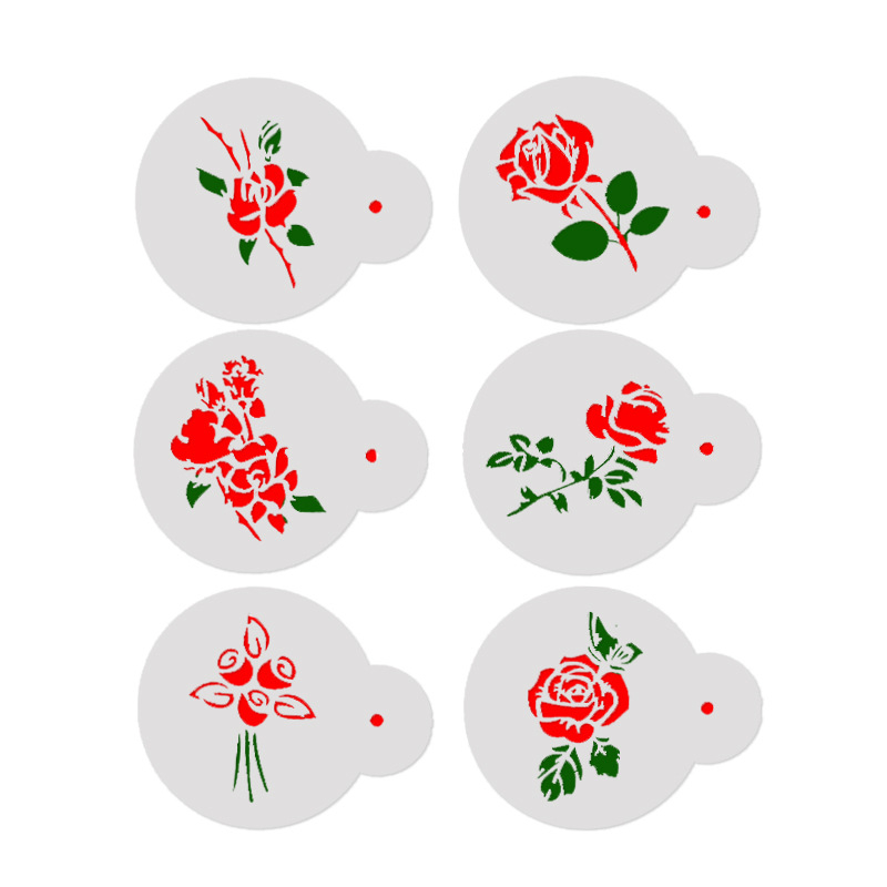 Aomily 6pcs/Set Special Variou - огляд і ціна Coffee Stencil Art