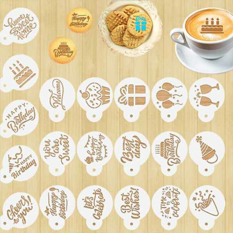 Professional DIY Latte Art Ste - огляд і ціна Coffee Stencil Art