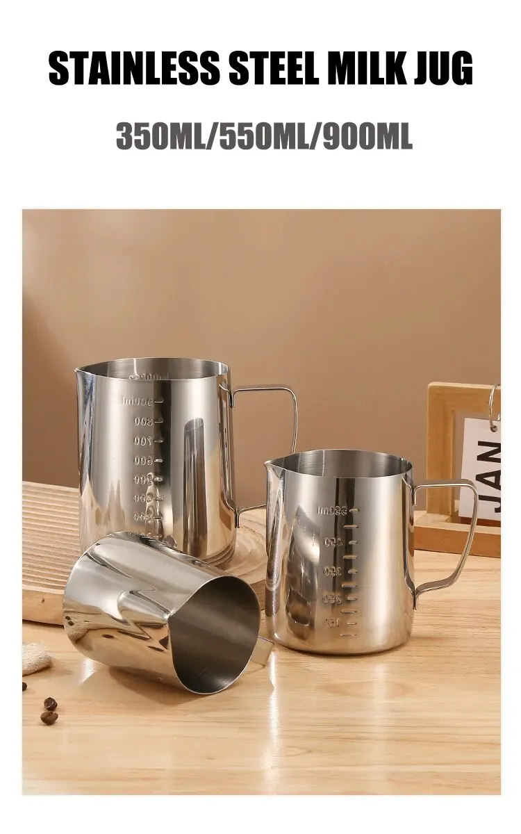 Stainless Steel Milk Frothing  - огляд і ціна Barista Milk Jug