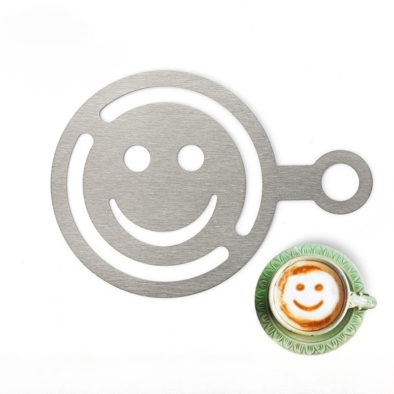 Stainless steel latte art sten - огляд і ціна Coffee Stencil Art