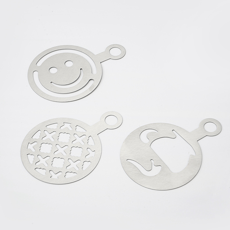Stainless steel latte art sten - огляд і ціна Coffee Stencil Art